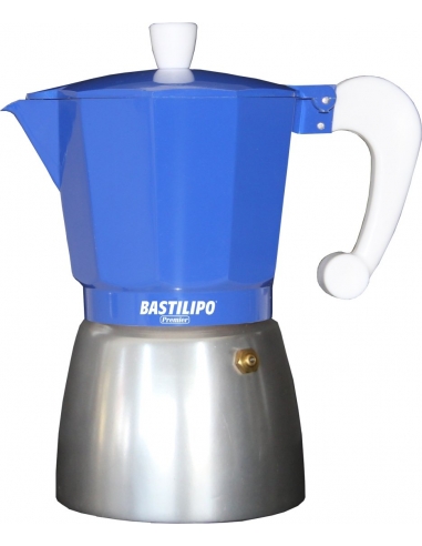 CAFETERA BASTILIPO COLORI-3 AZUL