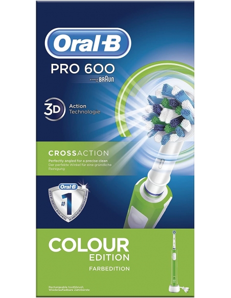 CEPILLO DENTAL ORAL-B BRAUN PRO600 CROSS VERDE