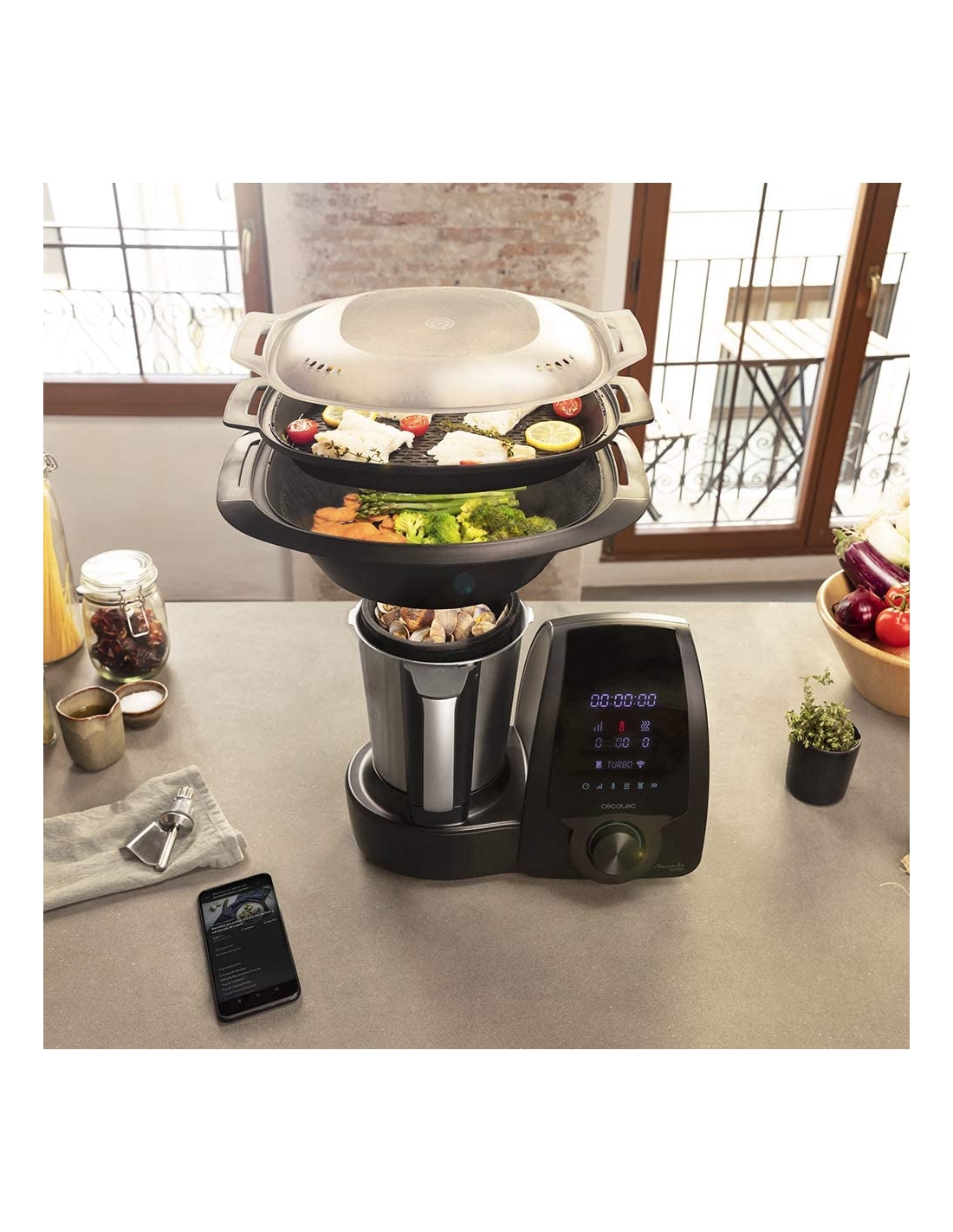 El robot de cocina Cecotec con doble jarra, 30 funciones y más de