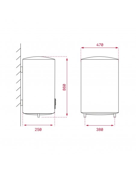 TERMO TEKA EWH50D SLIM 50L VERTICAL-HORIZONTAL