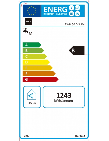 TERMO TEKA EWH50D SLIM 50L VERTICAL-HORIZONTAL