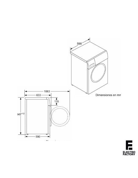 LAVADORA BALAY 3TS993X 9KG 1200RPM C INOX