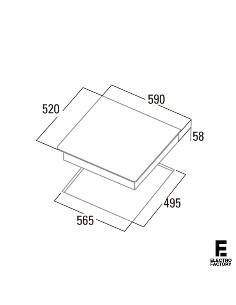 VITROCERAMICA-INDUCCION CATA IBG6303BK 3F 59X52 7,1 KW 2