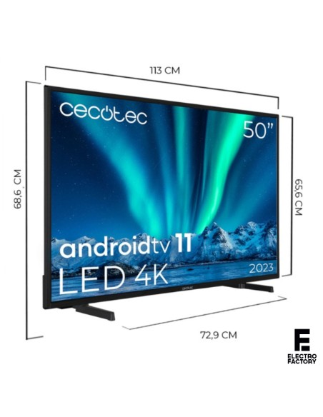 TV LED CECOTEC ALU00050 50" ANDROID TV GOOGLE 4K