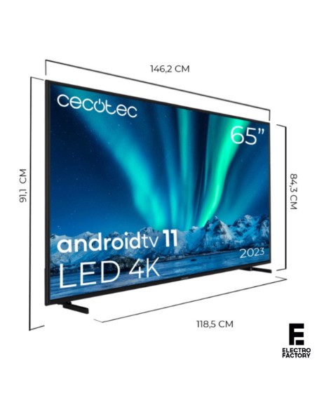 TV LED CECOTEC ALU00165 65" ANDROID TV GOOGLE 4K