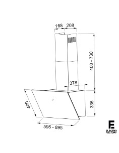 CAMPANA MEPAMSA CUADRO 60 NEGRO 2