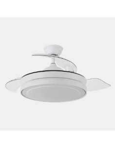 VENTILADOR ABRILA ESPARTA BLANCO MINI TECHO LED 91CM