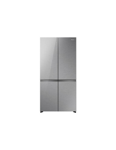 SIDEBYSIDE HISENSE RQ5P605NSVE 190X91X60 CRISTAL INOX E NO FROST 4P KITCHEN FIT INVERTER