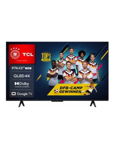 TV QLED TCL 43P7K SMART TV 4K GOOGLE